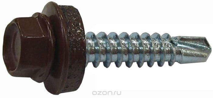 Tech-Krep Саморез КР св. 4,8х35 RAL-8017 (шоколад. корич) (60 шт) - коробка с ок 112034 — миниатюра 2