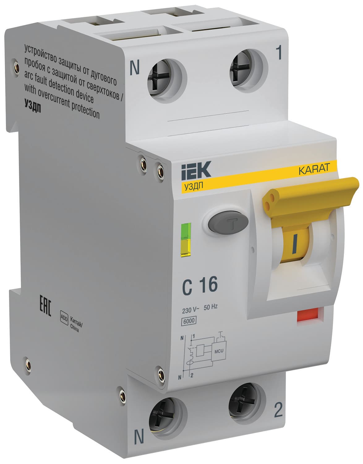 IEK KARAT УЗДП с Автоматическим выключателем 1P+N C 16A KA-DP11-1-016-C