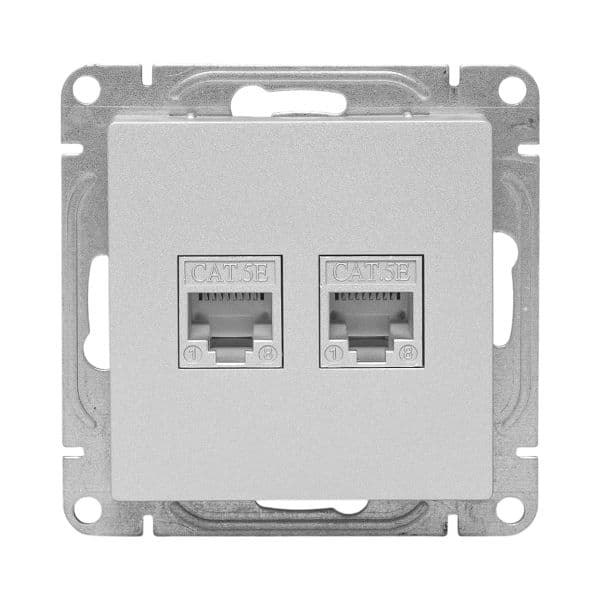 EKF Механизм розетки RJ45 (cat5), алюминий Эпика — миниатюра 5