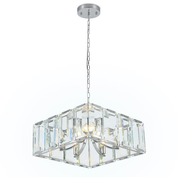 Ambrella Подвесная люстра с хрусталем TR5148 CH/CL хром/прозрачный E14/6 max 40W 500*500*1000 — миниатюра 1