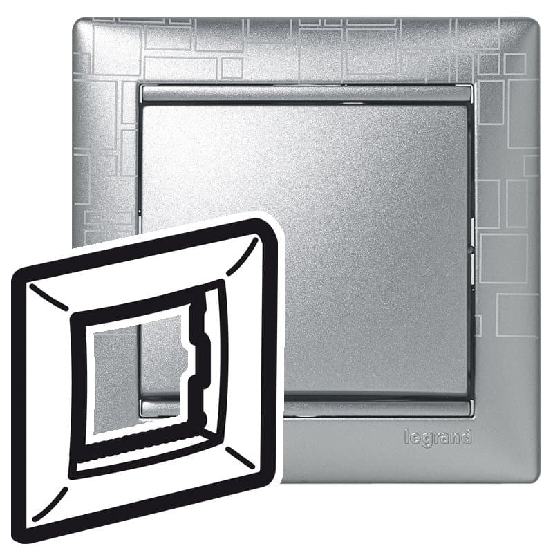 Legrand Valena Алюминий модерн Рамка 1-ая 770341 — миниатюра 1