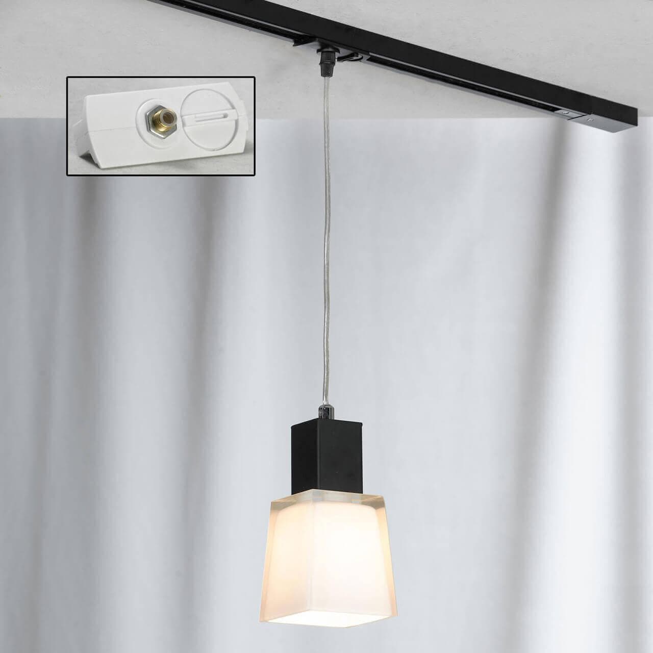 Lussole PROMO 2 Металл Хром / черный Стекло трековый светильник однофазный E14 40W LSC-2506-01-TAW
