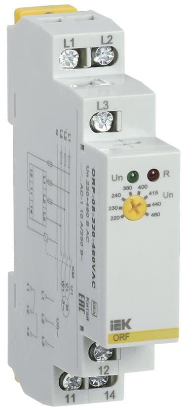 IEK ONI Реле фаз ORF 08 3ф 220-460 В AC