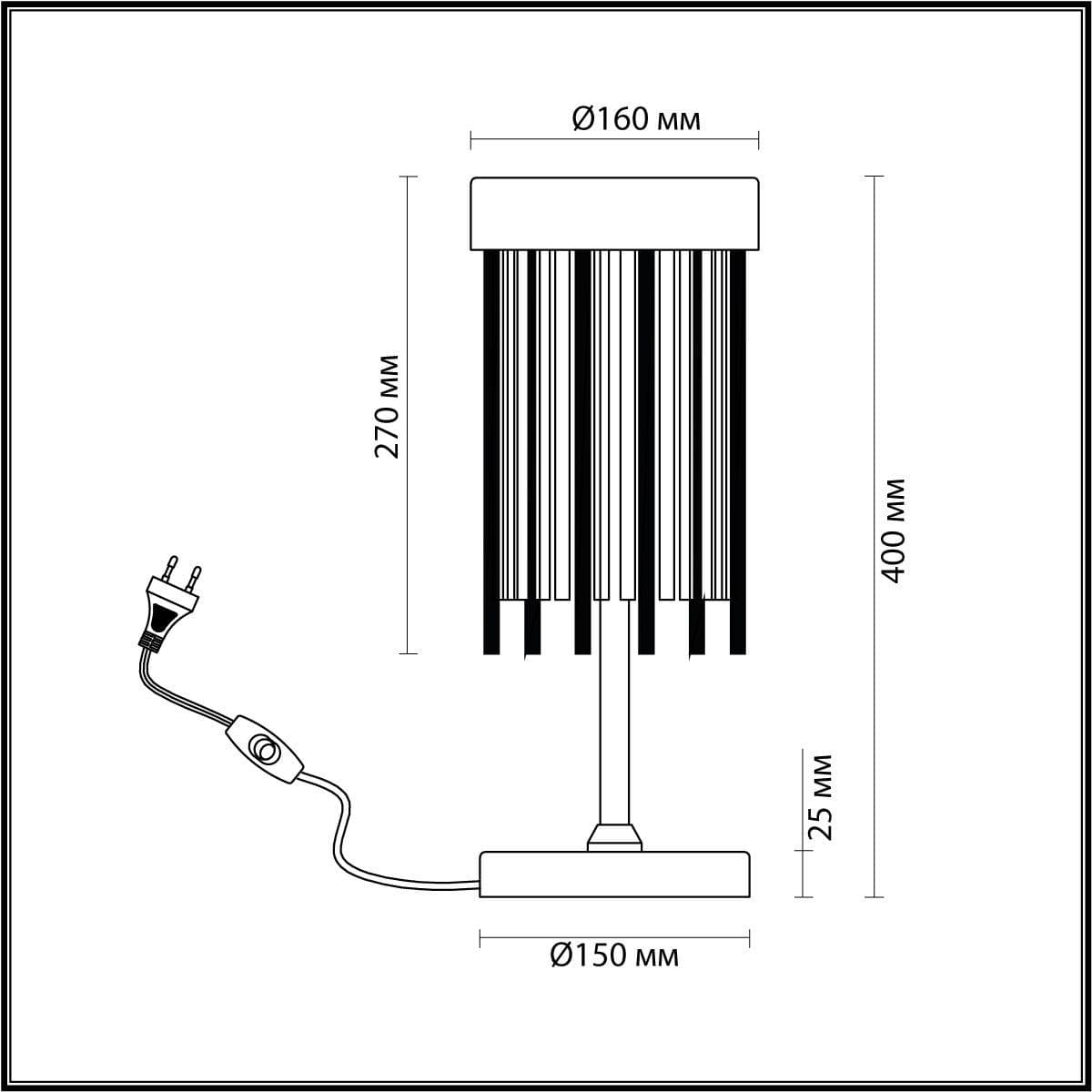 Odeon Light Настольная лампа York 4788/2T — миниатюра 3