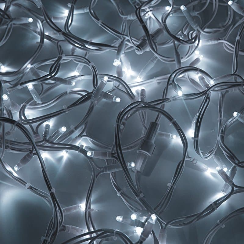 NEON-NIGHT Гирлянда модульная "Дюраплей LED" 20м 200 LED белый каучук Белая 315-145