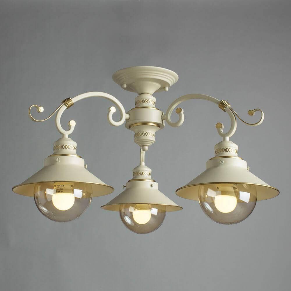 Arte Lamp Grazioso Белая/Прозрачная Люстра 3x60W 3xE27 A4577PL-3WG — миниатюра 2