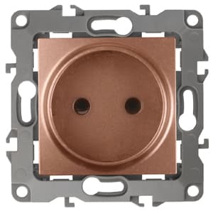 ЭРА 12-2105-14 Розетка 2P, 16A-250В, IP20, 12, Медь