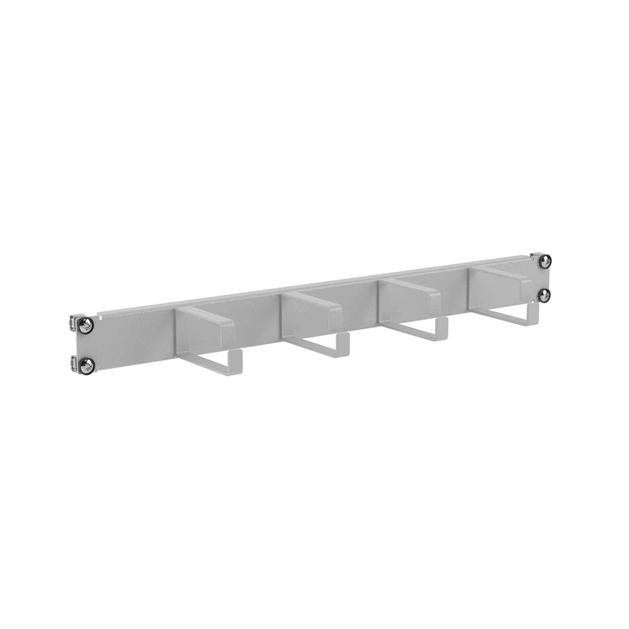 DKC Кабельный органайзер 4 кольца, 1U для 19" IT-корпусов, RAL7035