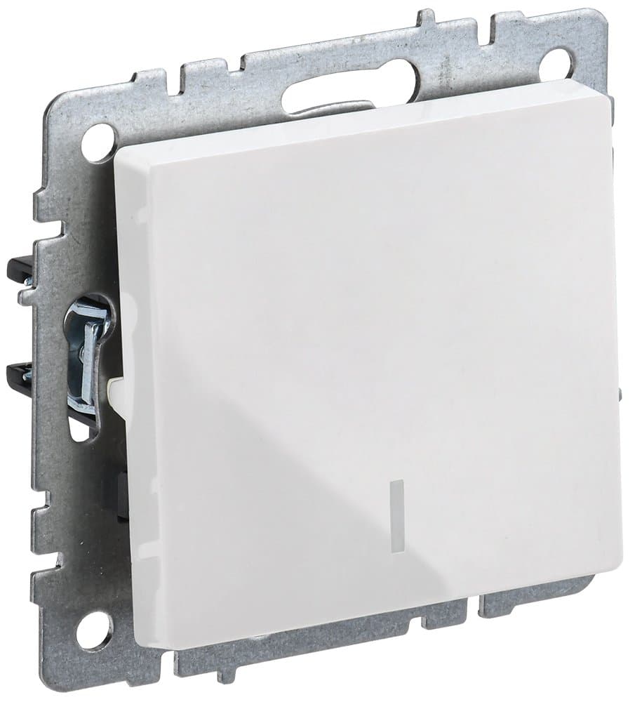 IEK BRITE BASE Белый Выключ. 1-кл с инд 10А ВС10-1-1-БрБ