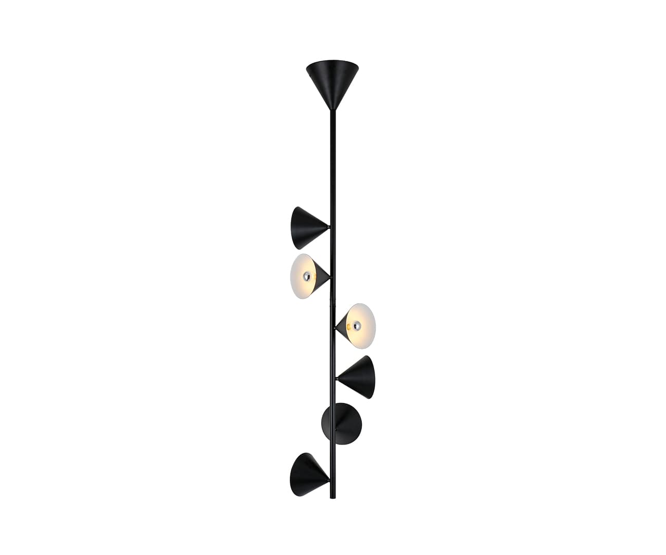 Kink Light 08480-6P,19 Светильник Эвелин черный d30 h165 E14 6*4W