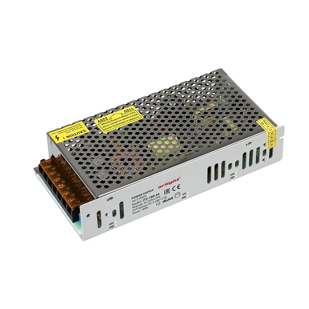 Arlight Блок питания JTS-180-24 (0-24V, 7.5A, 180W) (IP20 Сетка, 2 года) 018500