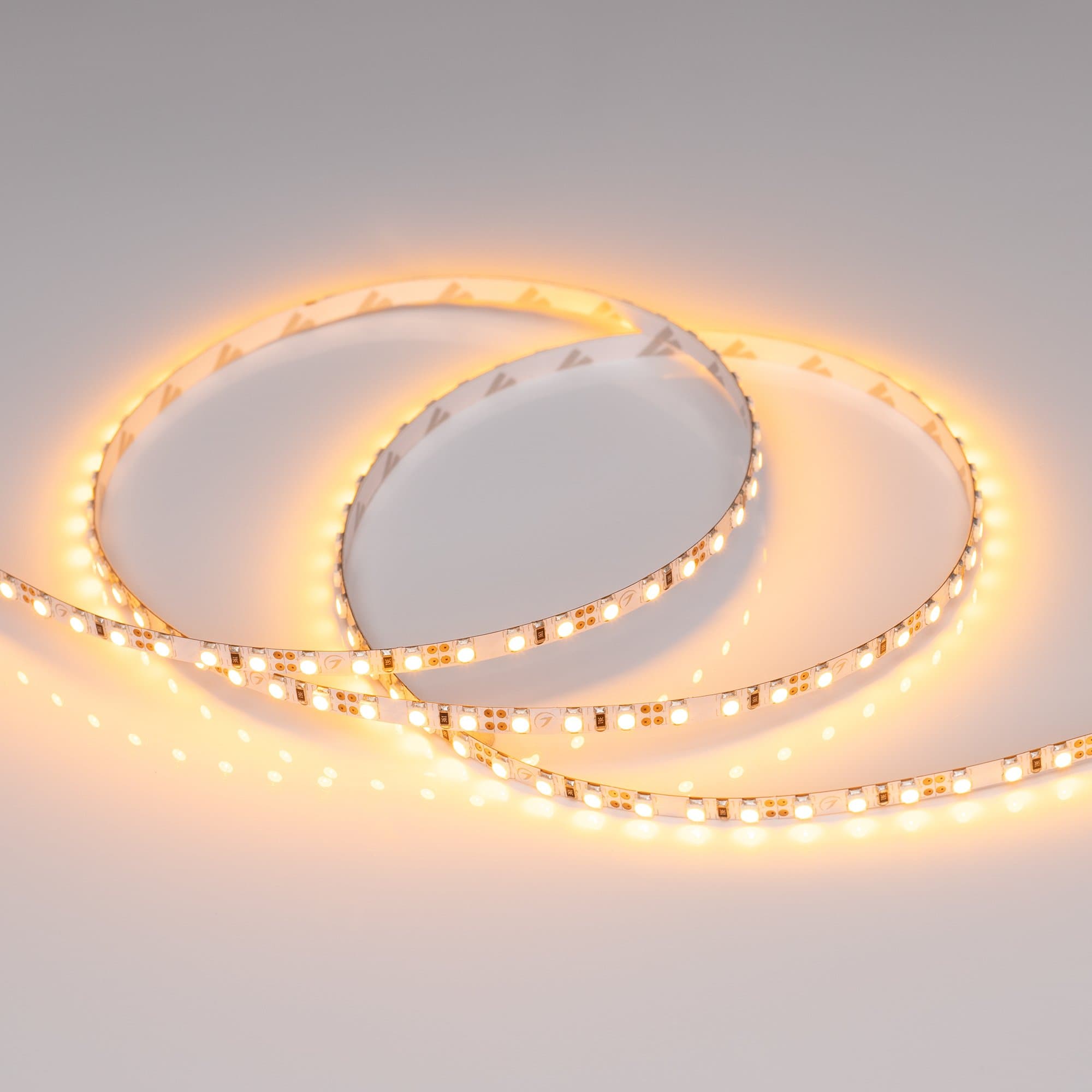 Arlight Светодиодная лента RT 2-5000 12V Yellow 5mm 2x (3528, 600 LED, LUX) (9.6 Вт/м, IP20) 015006 — миниатюра 3