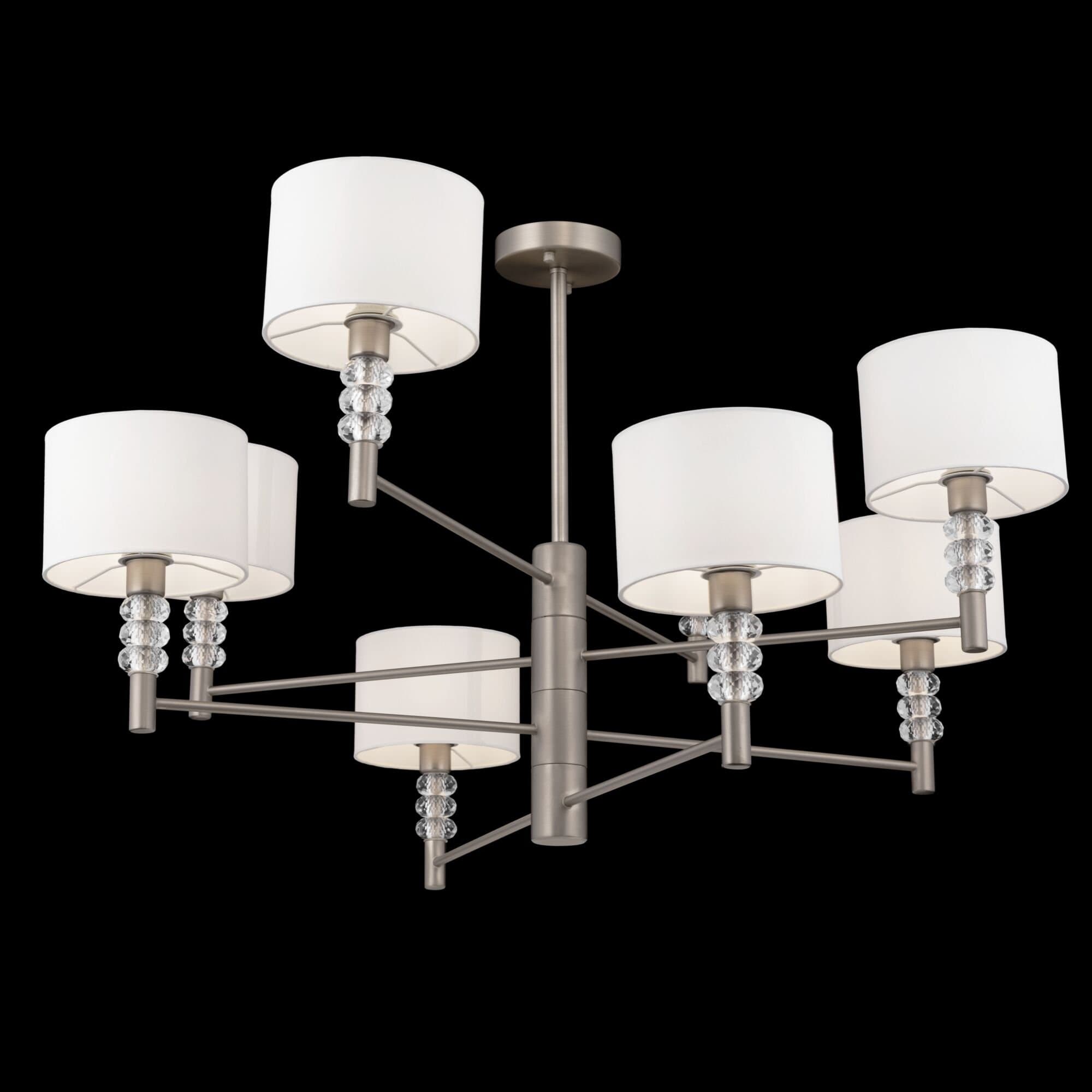 Maytoni Modern Lincoln Никель Люстра 8xE14 40W MOD527PL-08N — миниатюра 6