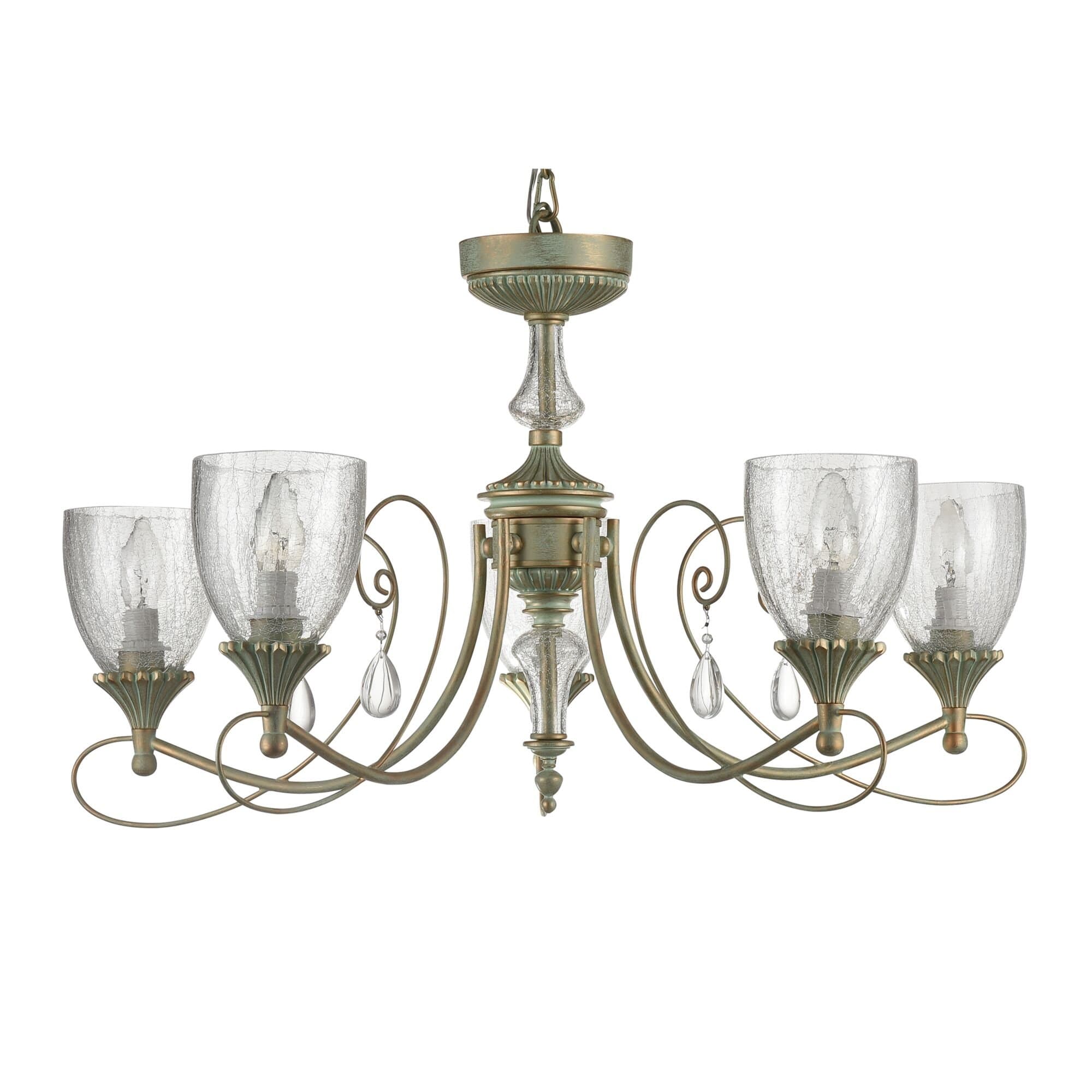 Maytoni Royal Classic Sabina Мятное Золото Люстра 5xE14 60W RC145-PL-05-MG — миниатюра 5