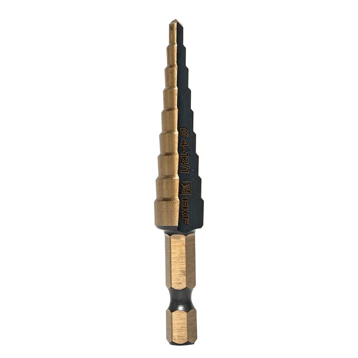 Ступенчатое сверло ST-4-12/1 HSS (9 ступ.) — миниатюра 2