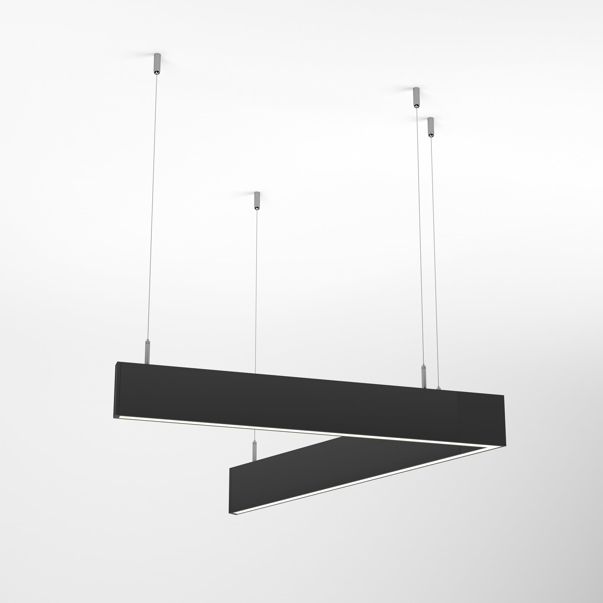 Arlight Светильник ALT-LINEAIR-ANGLE-60-FLAT-UPDOWN-DIM-700x605-55W Day4000 (BK, 100 deg, 230V) (IP20 Металл, 3 года) 033012 — миниатюра 2