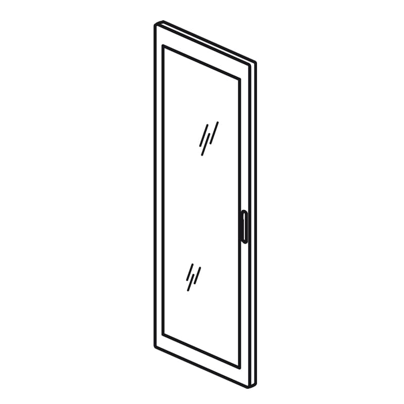 Legrand XL3 4000 Дверца для шкафа стекляная выгнутая 725 020564 — миниатюра 1