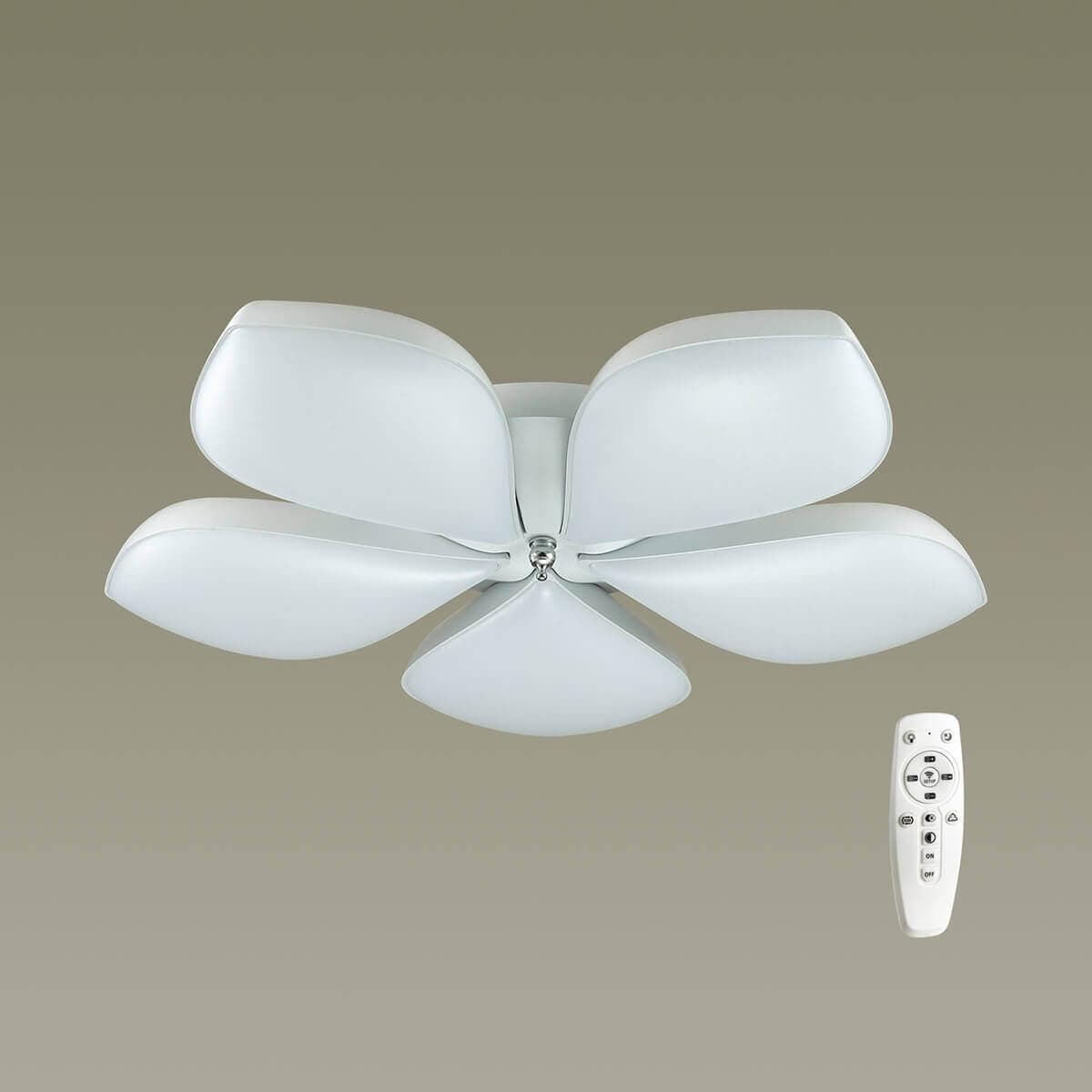 Lumion 3645/60CL LN18 034 матовый белый Люстра потолочная LED 60W 3000-6000K с пультом 220V GABRIELLA — миниатюра 4