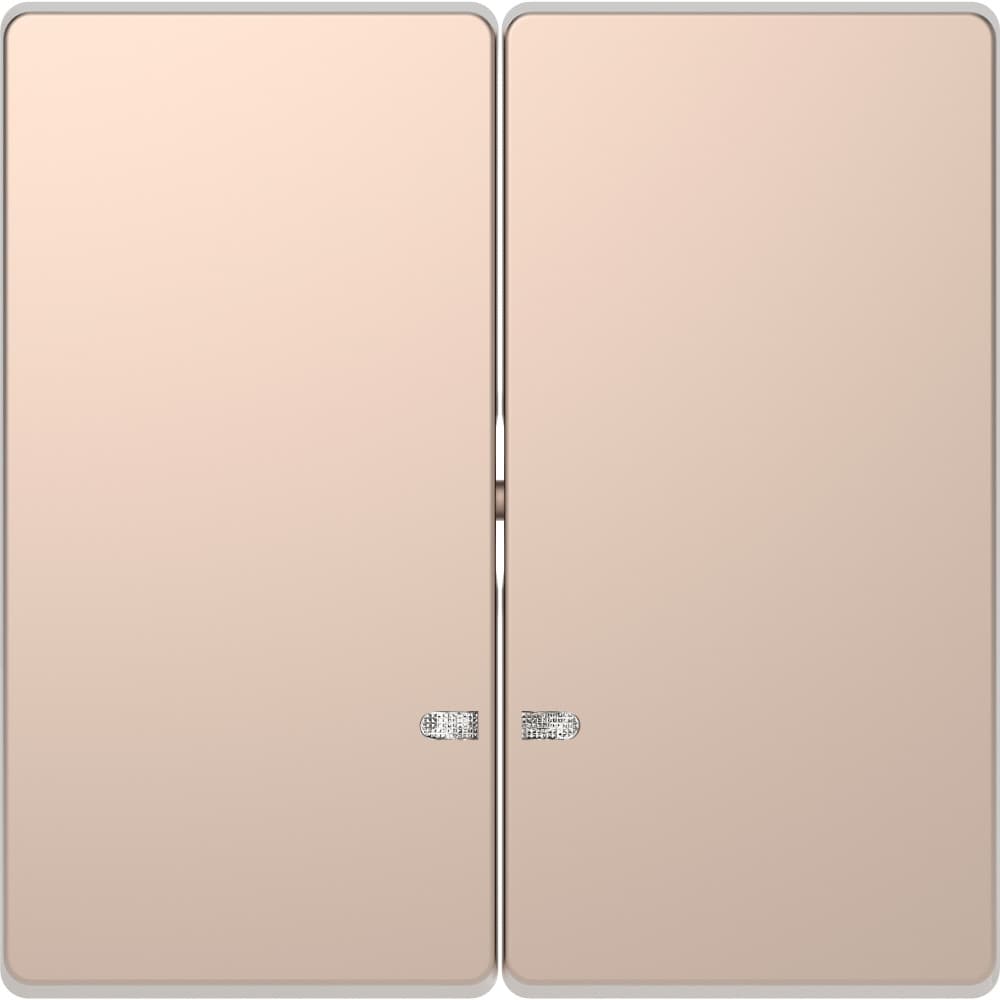 SE Merten D-Life Шампань Клавиша 2-ая с линзой для LED модуля MTN3420-6051