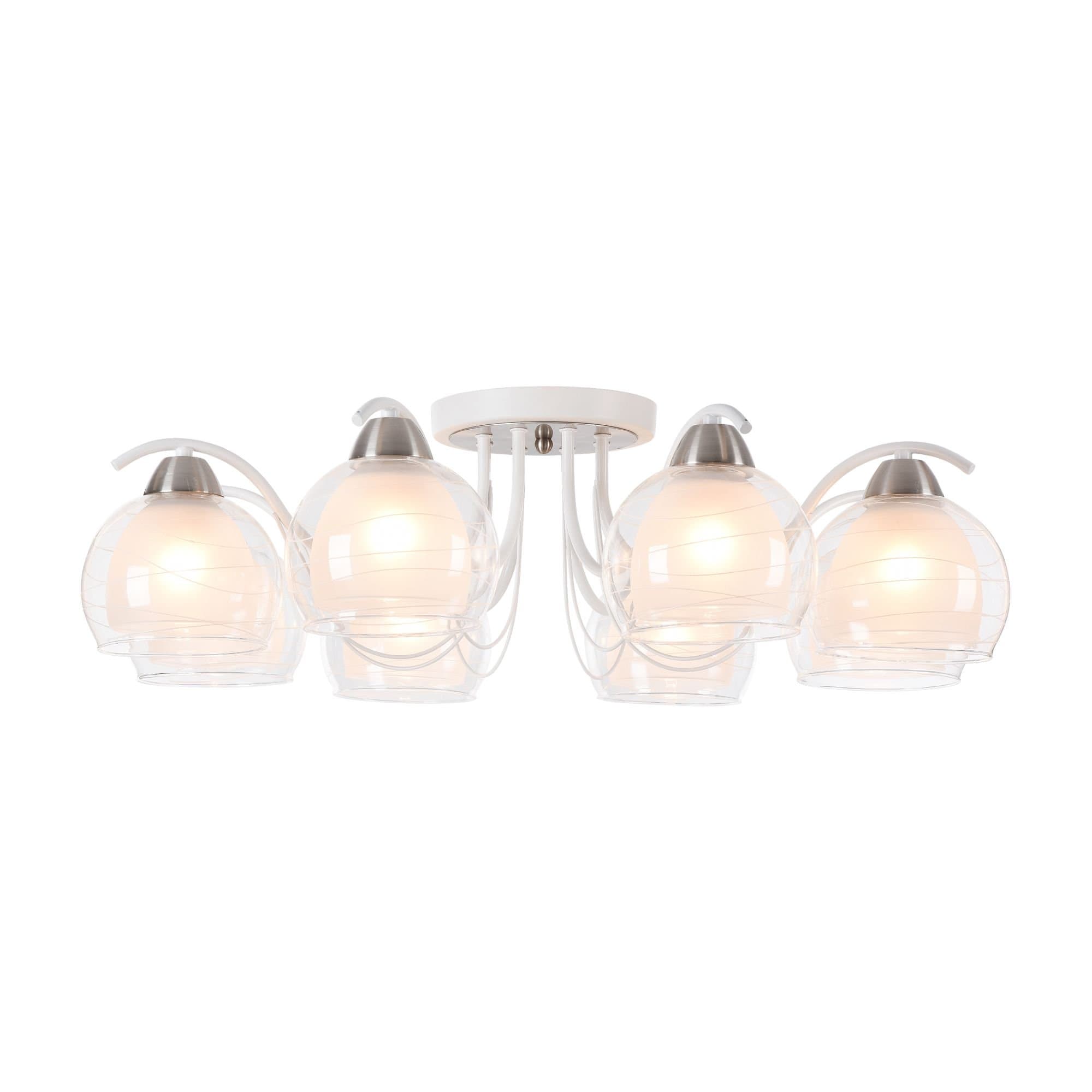 Freya Modern Nikki Белый Потолочный светильник E14 60W FR5052-CL-08-W — миниатюра 2
