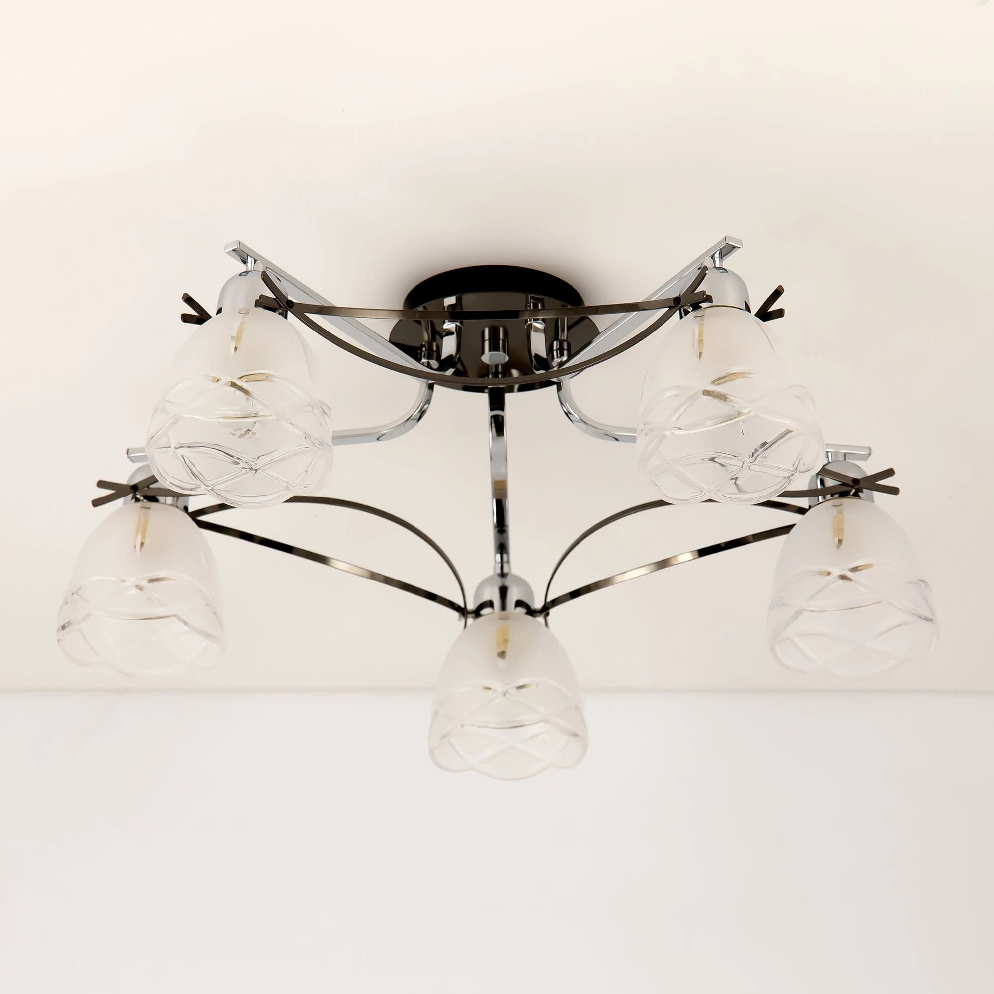 Citilux CL147151 Сандра Черн.Хром+Хром  Светильник Потолоч. — миниатюра 3