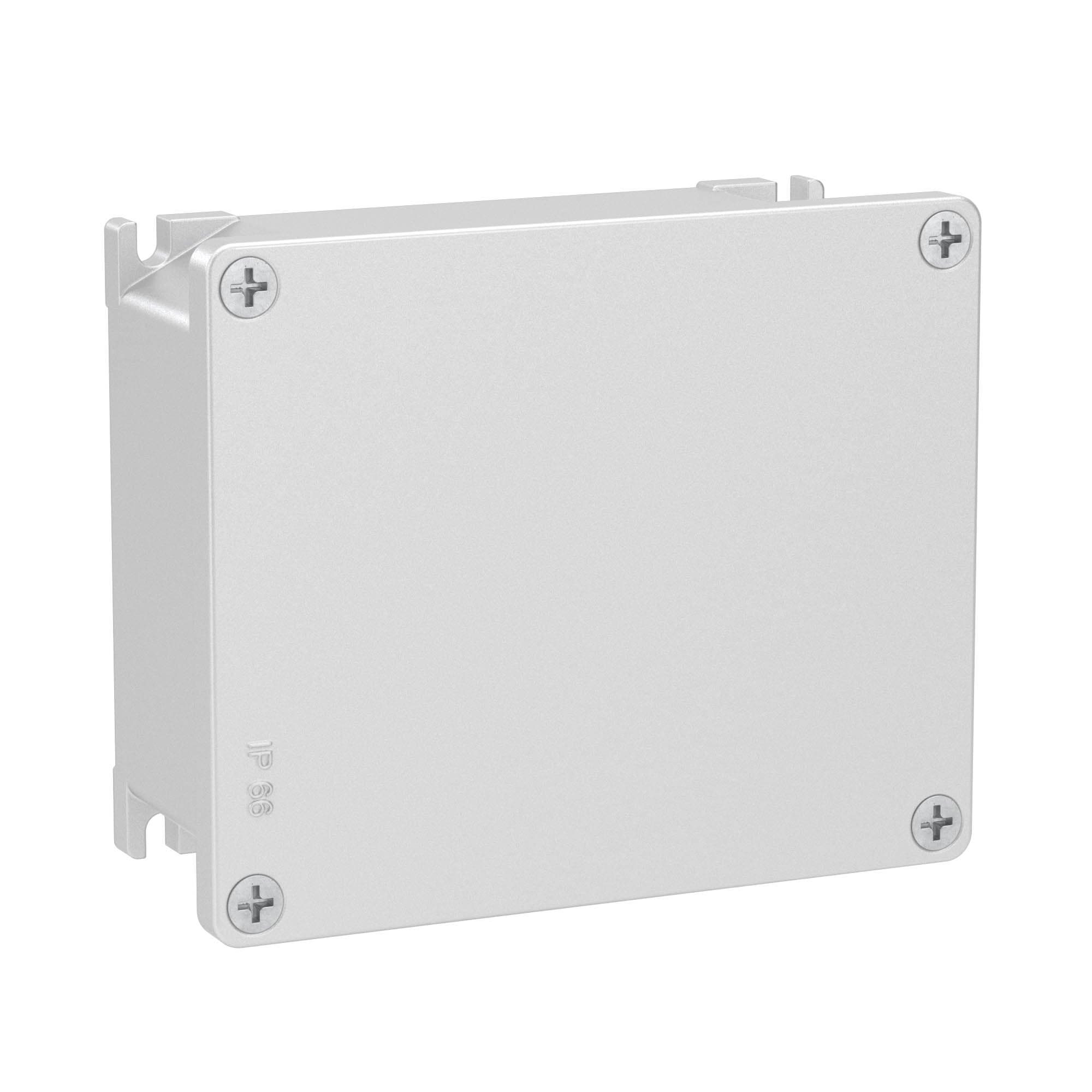 DKC Коробка ответвительная алюминиевая окрашенная, IP66/IP67, RAL9006, 128х103х55мм — миниатюра 2