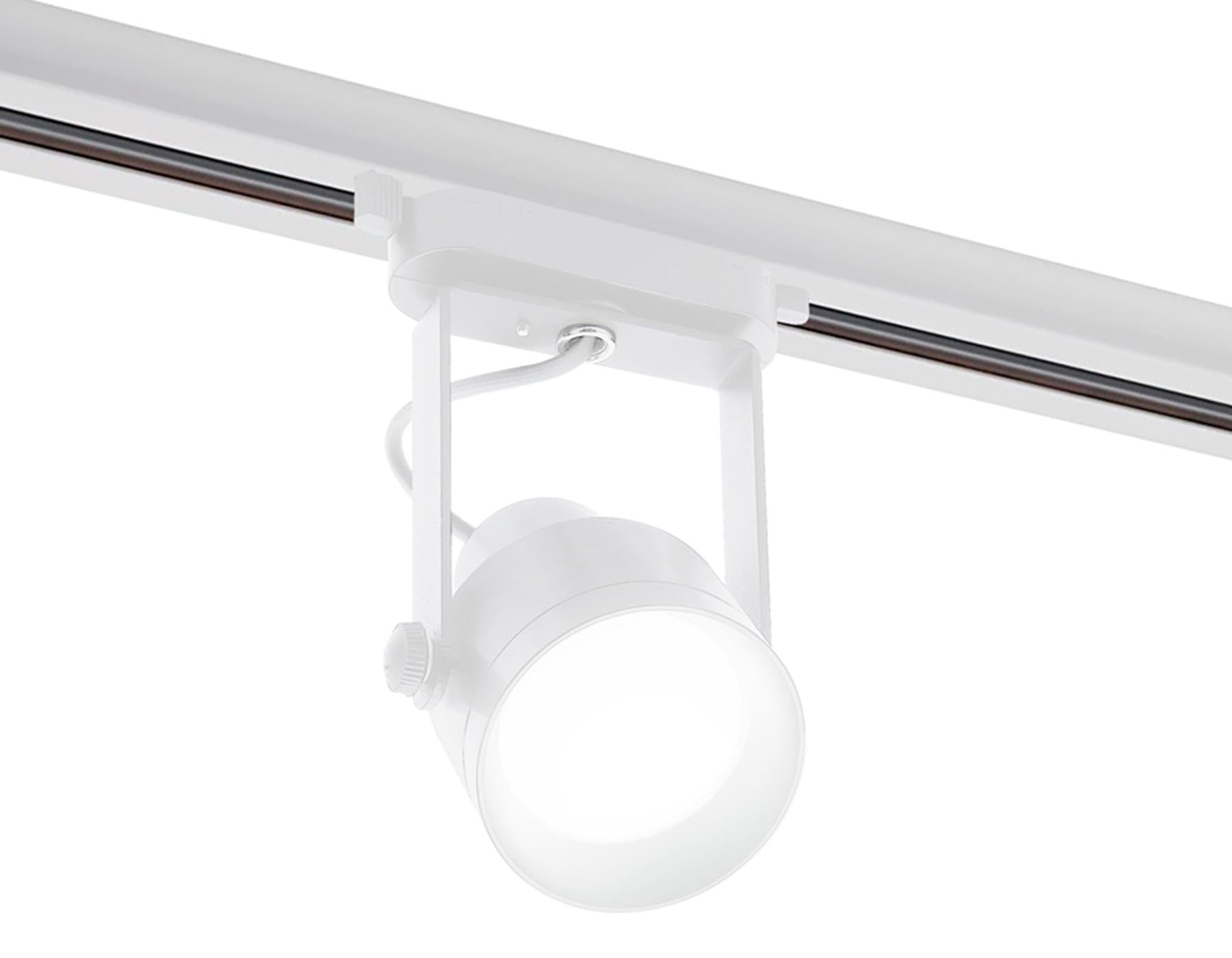 Ambrella Корпус светильника трековый C6601 WH белый D60*H135mm Out122mm MR16 GU10 (насадки D60mm) — миниатюра 2