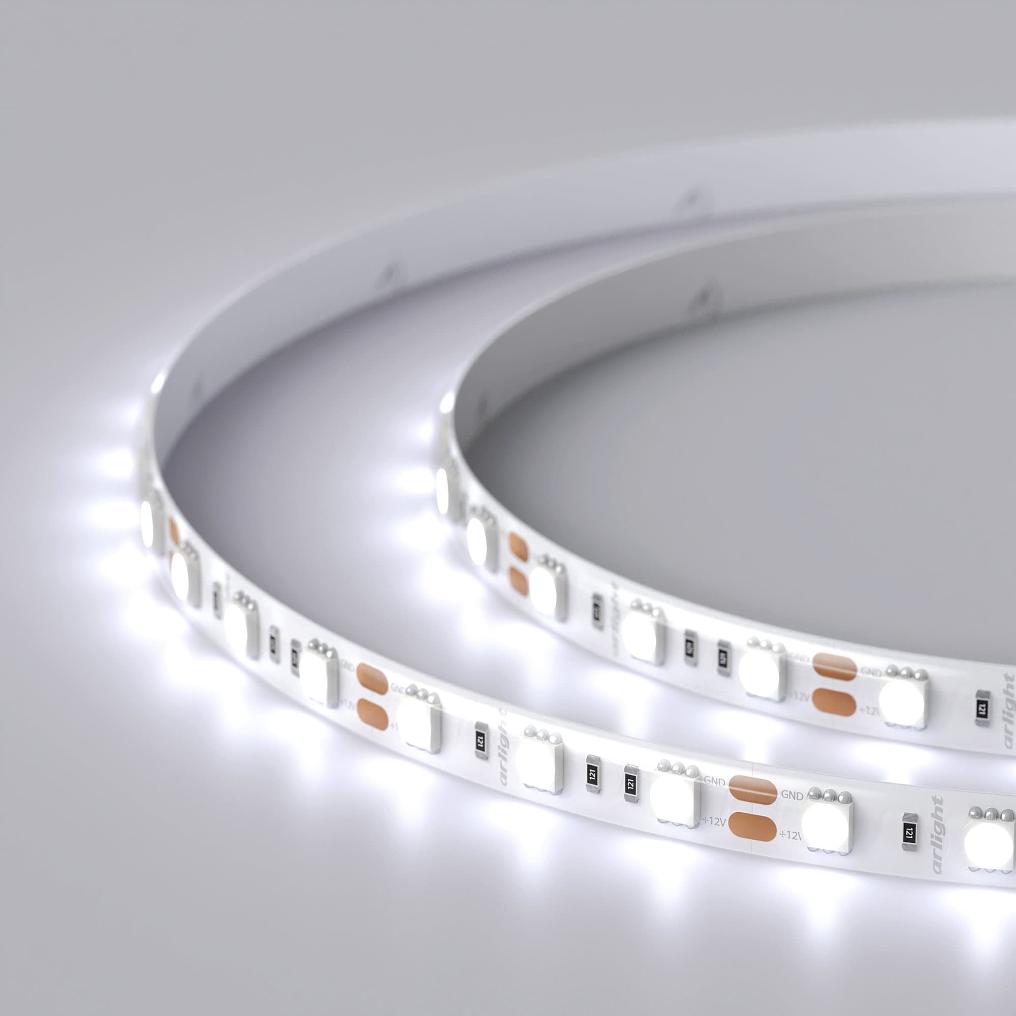 Arlight Светодиодная лента RTW 2-5000SE 12V Cool 2x (5060, 300 LED, LUX) (14.4 Вт/м, IP65) 016845(1) — миниатюра 4