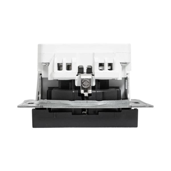 EKF Механизм розетки с USB-A+С - 2шт, 16А, с заземлением, со шторками, чёрный Эпика — миниатюра 9