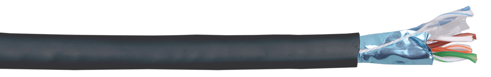 IEK ITK Витая пара F/UTP категории 6 4x2х23AWG LSZH черный (305м) LC3-C604-329 — миниатюра 2