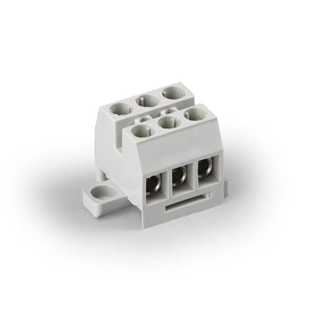 ENSTO Клеммный блок Compact 3-полюсный с защитой проводов, Cu 6 мм², 750 В KR8031