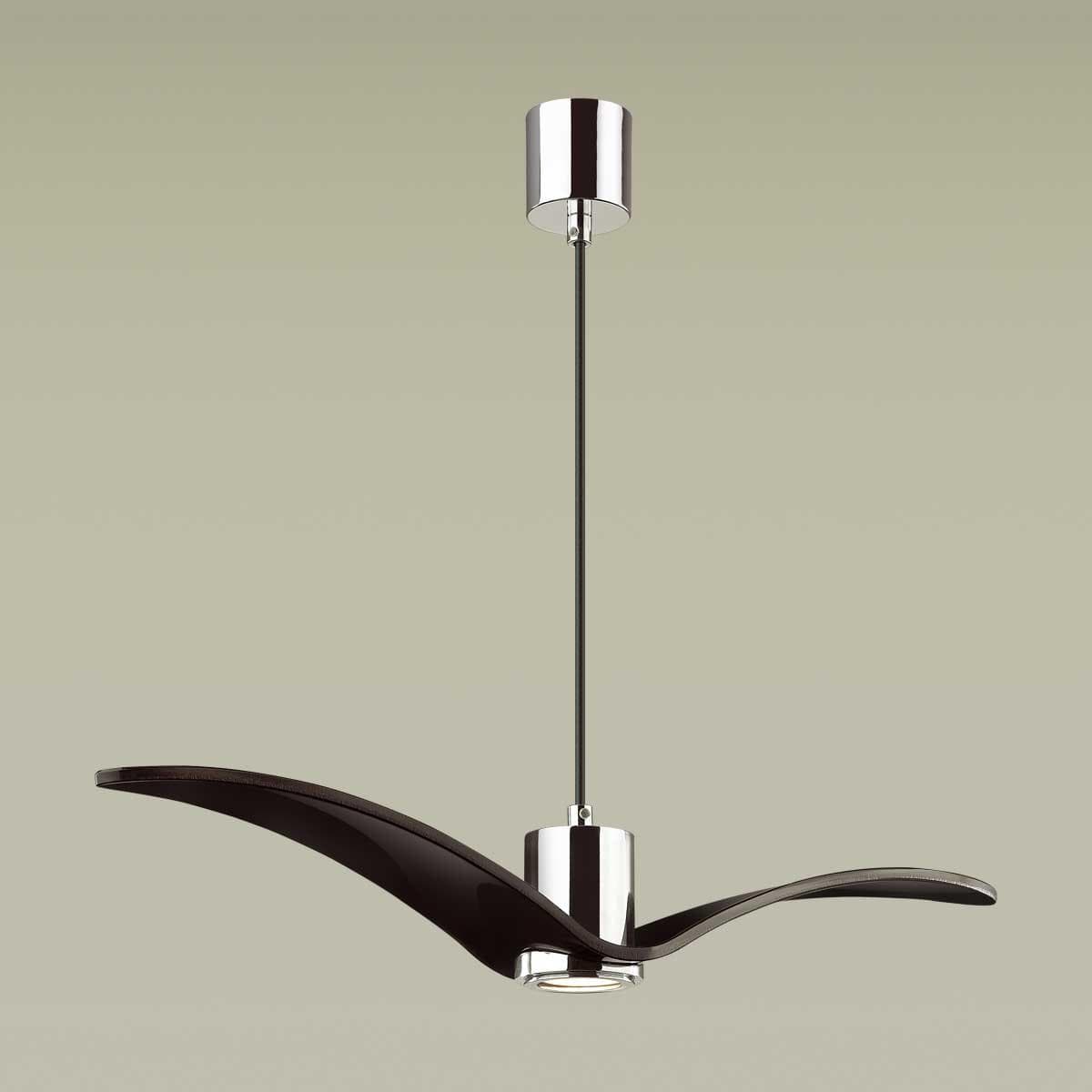 Odeon Light 4901/1A PENDANT ODL22 233 черный/хром/стекло Подвес GU10 1*5W BIRDS — миниатюра 4