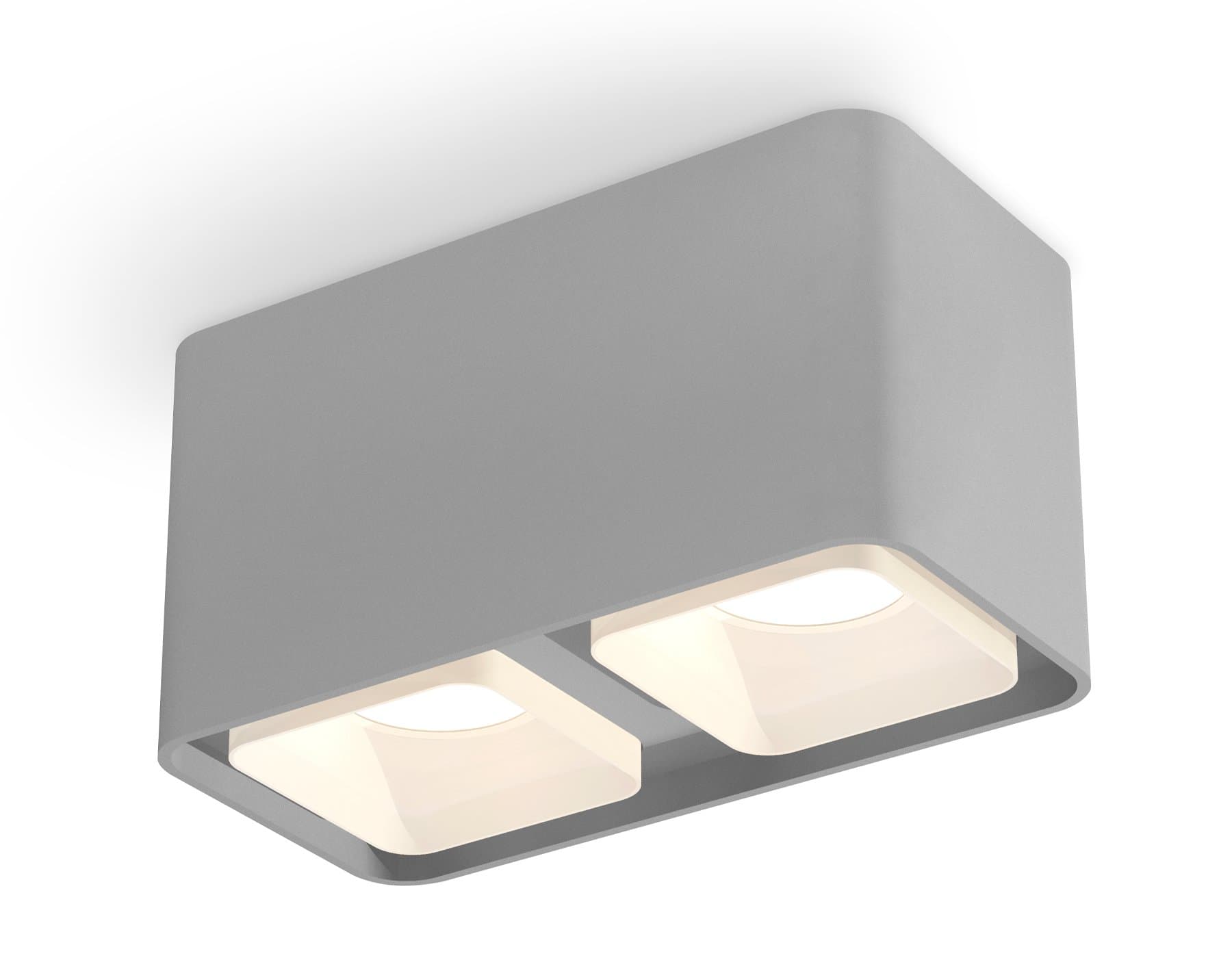 Ambrella Комплект накладного светильника с акрилом XS7852010 SGR/FR серый песок/белый матовый MR16 GU5.3 (C7852, N7755) — миниатюра 1