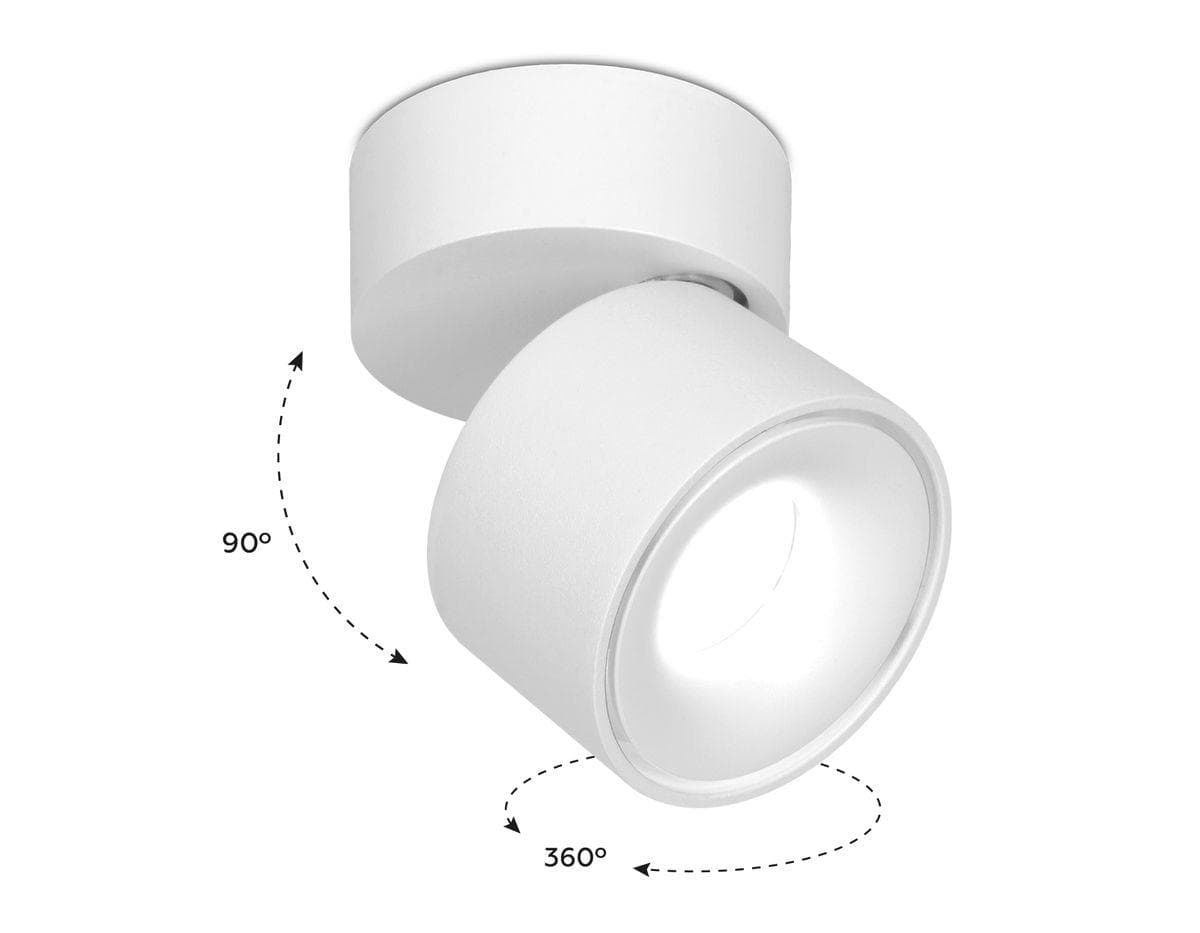 Ambrella Накладной поворотный светодиодный светильник TN268 SWH белый песок LED 4200K 7W D75*83 — миниатюра 2