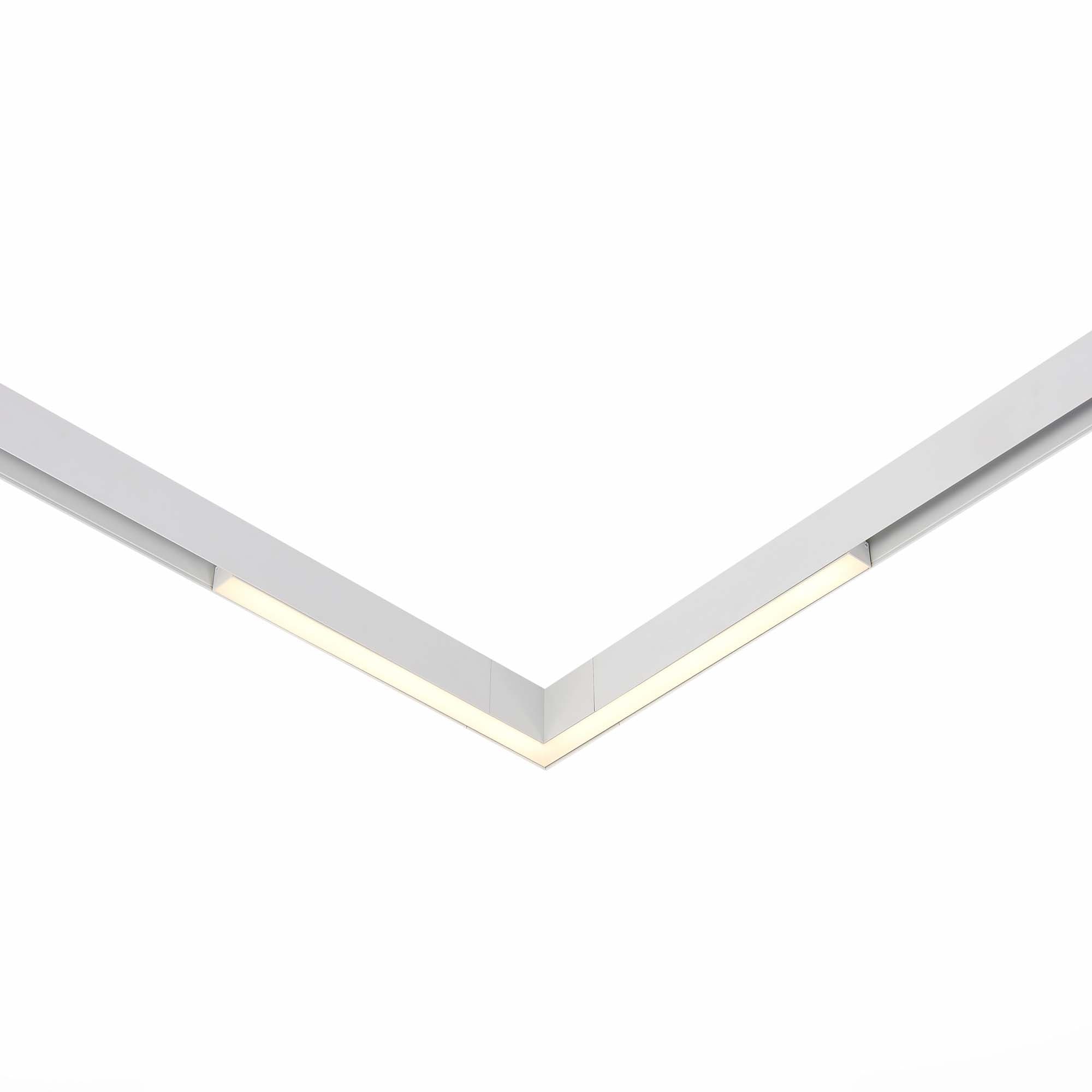 ST LUCE ST800.536.15 Магнитный трековый светильник белый LED 1*15W 3000K 950Lm Ra>80 120о IP20 L305xW305xH25 48V
