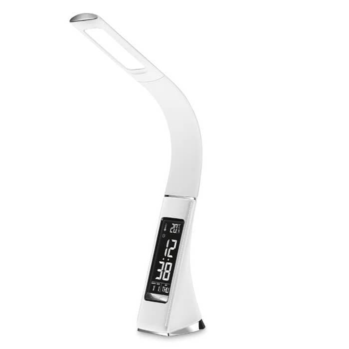 Ambrella Светодиодная настольная лампа с дисплеем DE508 WH белый LED 3000-6400K 6W