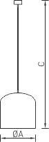 СТ JUNO P LED 150 BL 4000K светильник 1384000080 — миниатюра 3