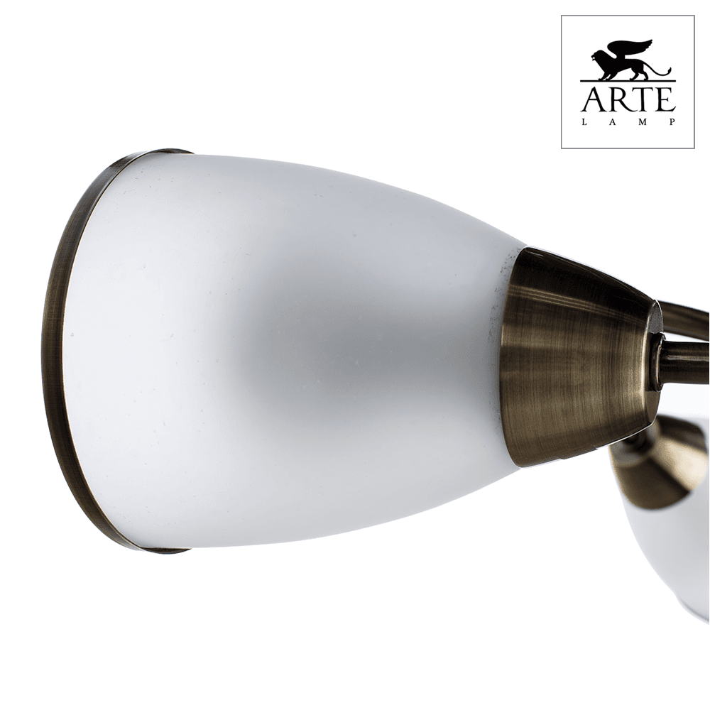 Arte Lamp Innocente Бронза/Белый Светильник потолочный 3x60W 3xE14 A6056PL-3AB — миниатюра 2