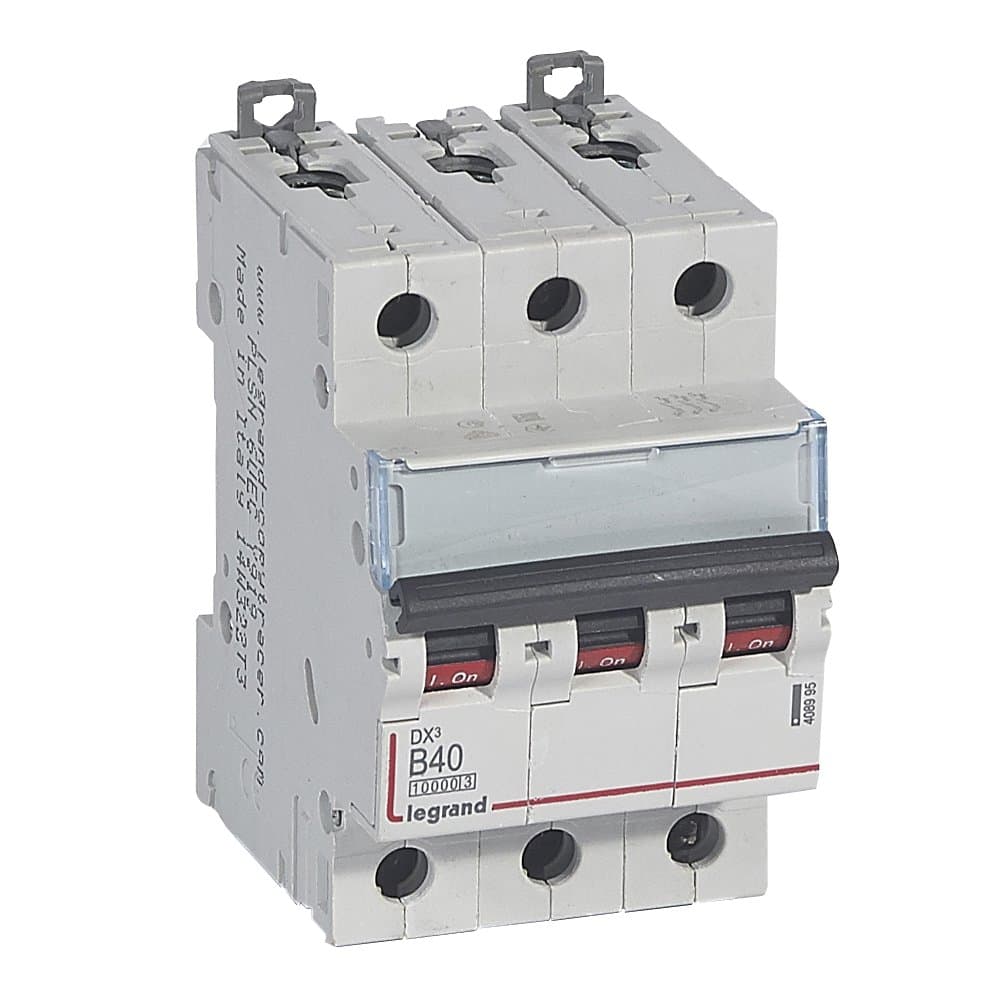 Legrand DX3 Автоматический выключатель 3P 40A (B) 10kA/16kA 408995 — миниатюра 1