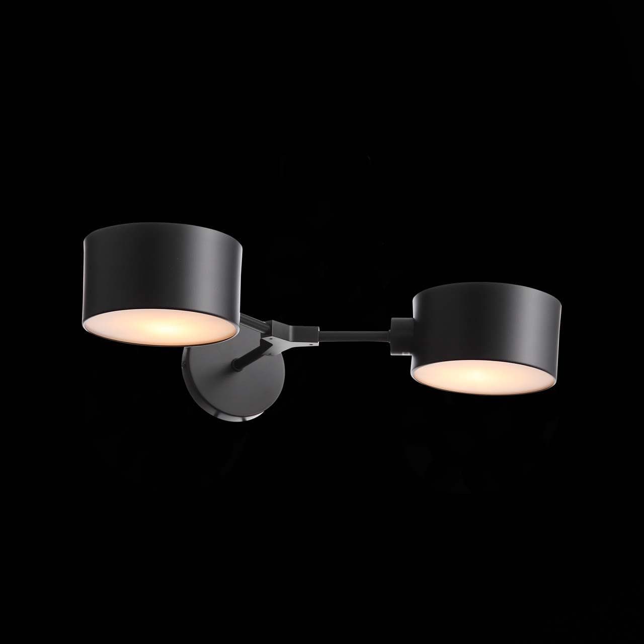 Evoluce SLE183401-02 Светильник настенный Черный/Серый E14 2*60W — миниатюра 2