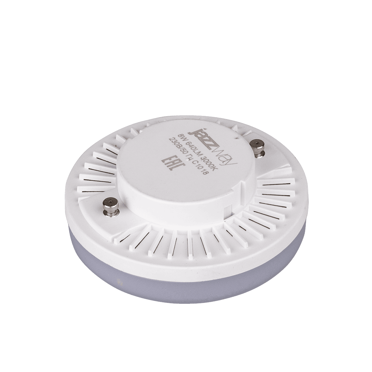Jazzway Лампа светодиодная (LED) «таблетка» GX53 8W матовая тепло-белая желтая 3000К .2855374 — миниатюра 2