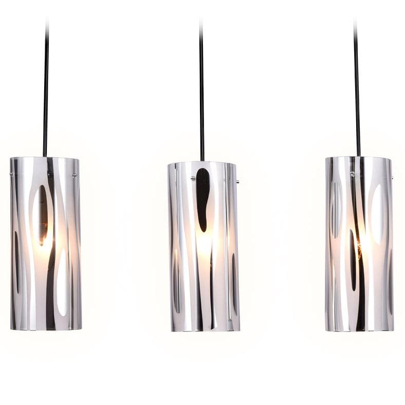 Ambrella Подвесной светильник со сменной лампой TR3590/3 CH/SM хром/дымчатый E27/3 max 40W 530*100*900 — миниатюра 2