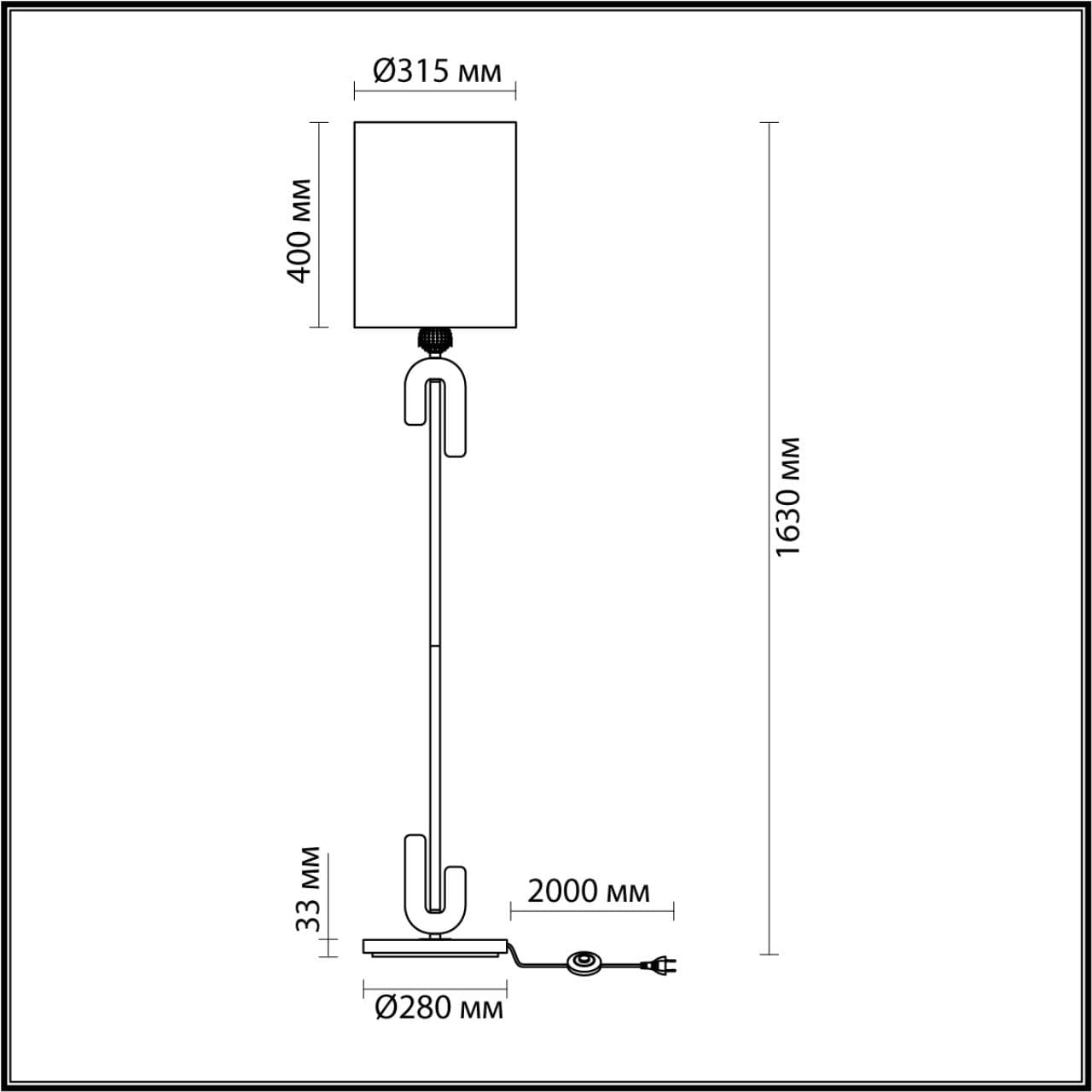 Odeon Light 5410/1F MODERN ODL_EX23 31 черный матов./бежевый/серый металл/полирезин/ткань Торшер E27 1*60W BAGEL — миниатюра 3