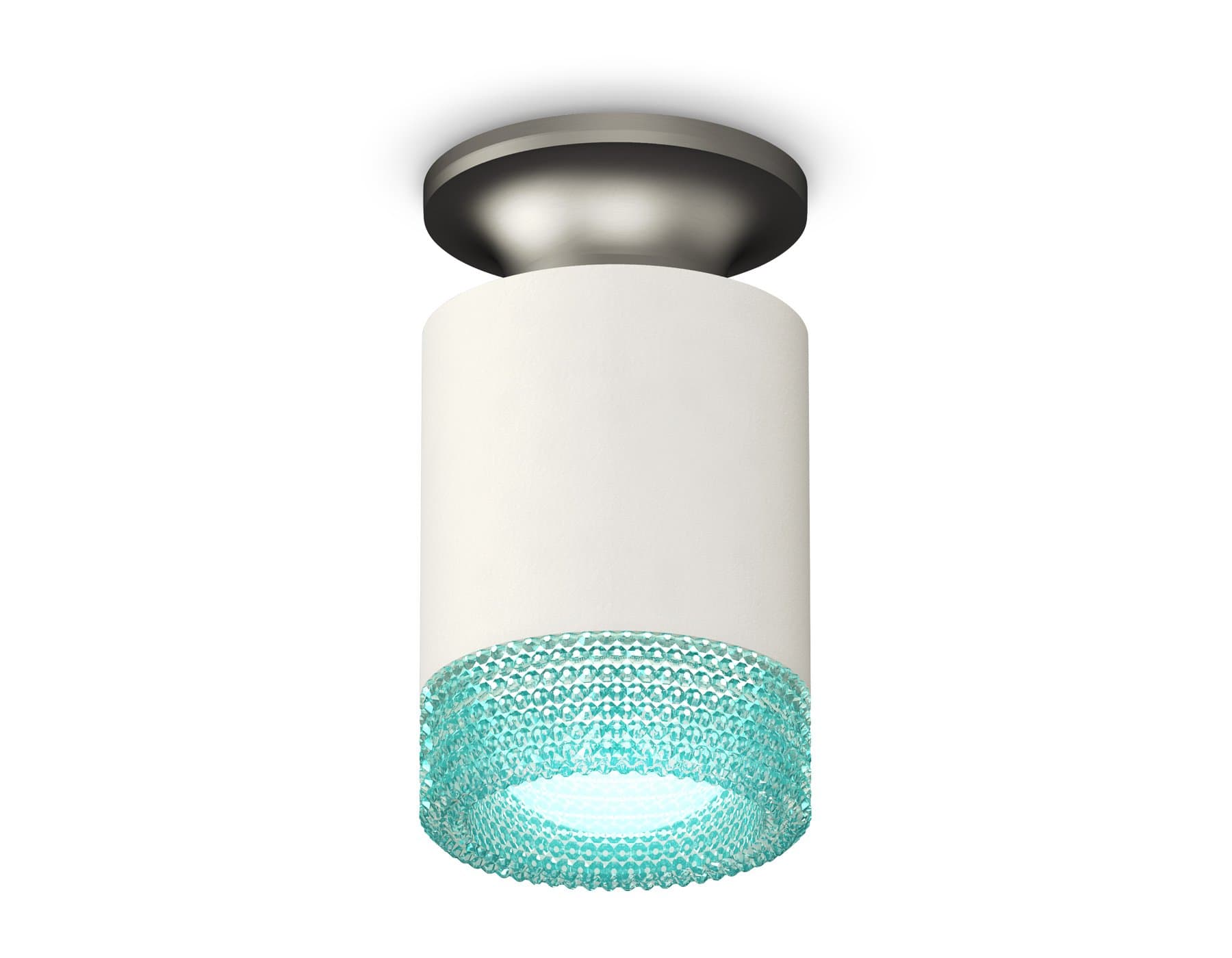 Ambrella Комплект накладного светильника XS6301162 SWH/MCH/BL белый песок/матовый хром/голубой MR16 GU5.3 (N6904, C6301, N6153)