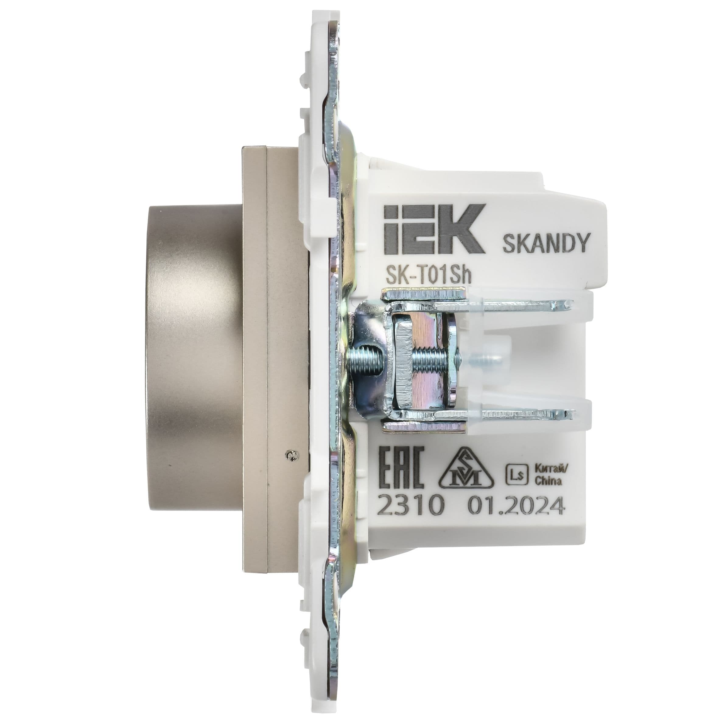 IEK SKANDY Шампань Термостат электронный с индикацией SK-T01Sh — миниатюра 5