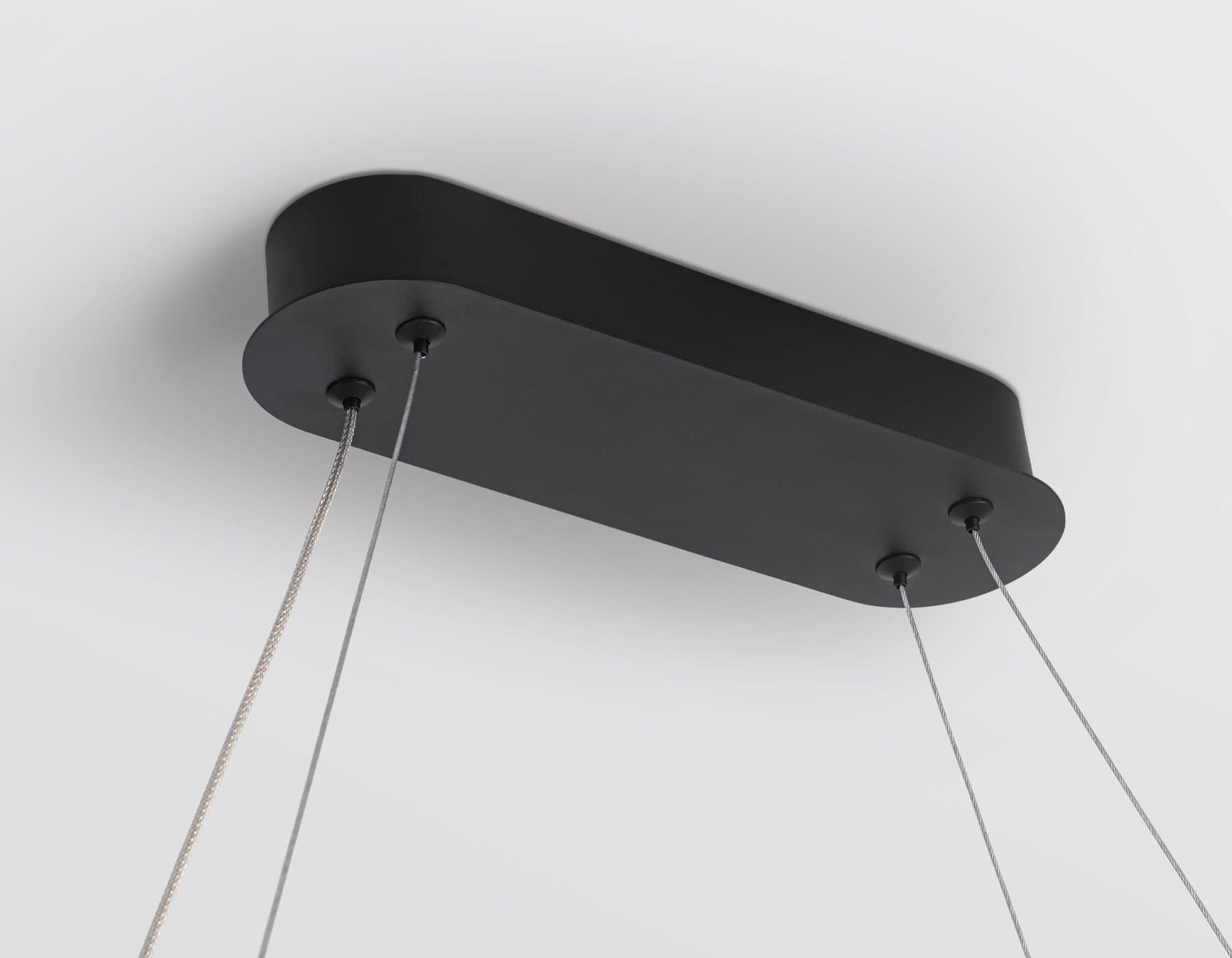 Ambrella Светильник подвесной светодиодный FL5589/1+4 BK черный 30W 3000K/4200K/6400K 1000*200*1300 (без ПДУ) — миниатюра 8