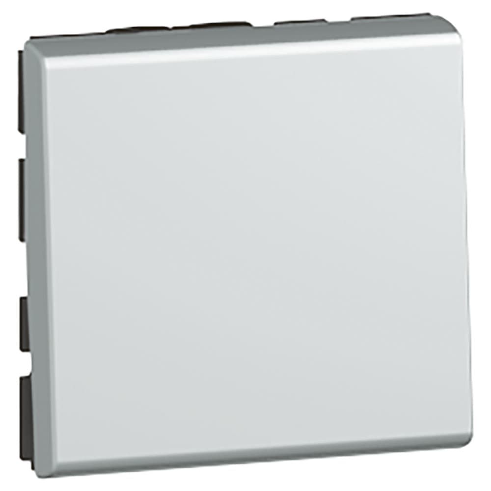 Legrand Mosaic Алюминий Кнопка 6A (2М.) 079240 — миниатюра 1
