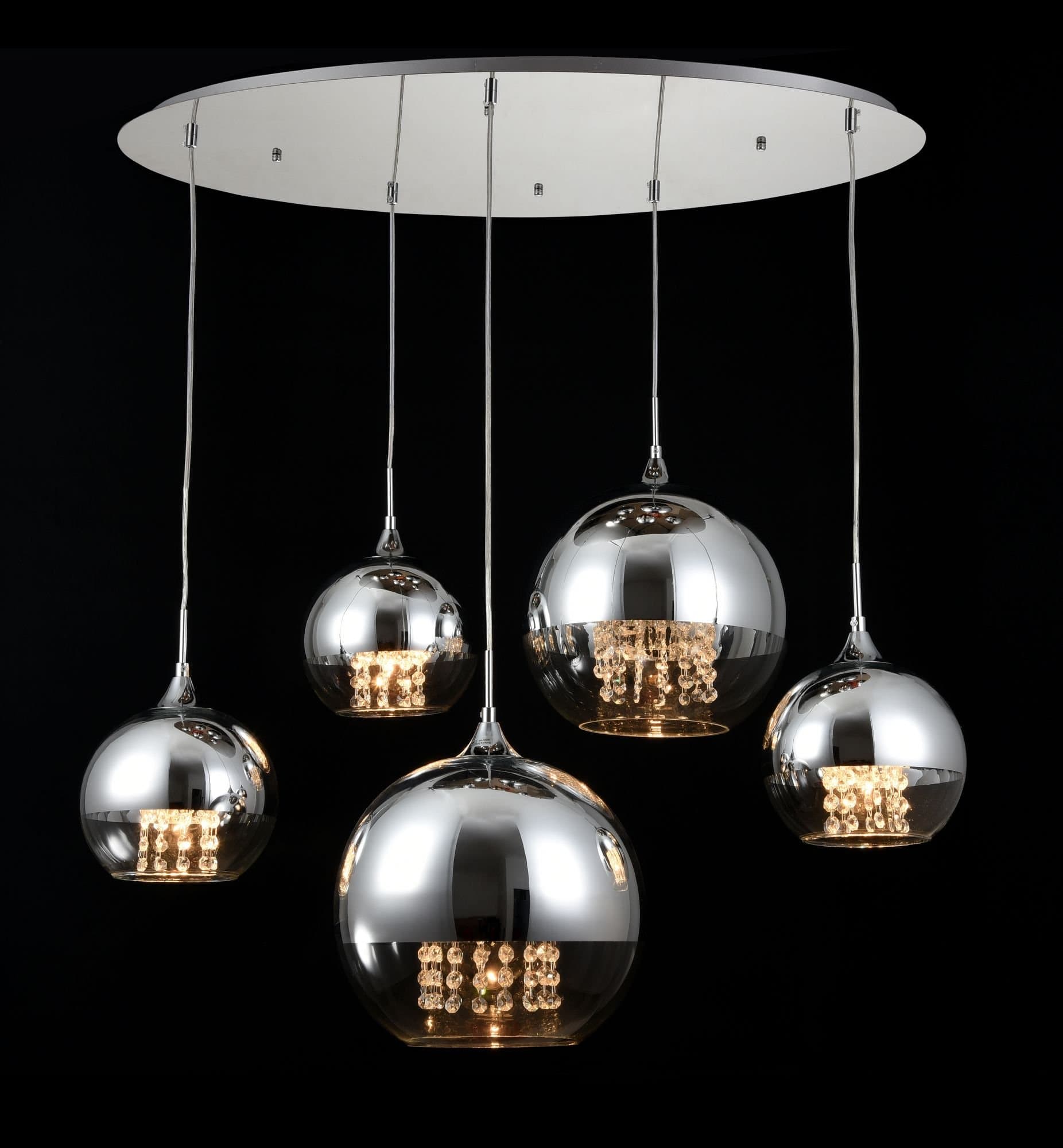 Maytoni Pendant Fermi Никель Подвес 5xE27 60W P140-PL-170-5-N — миниатюра 2