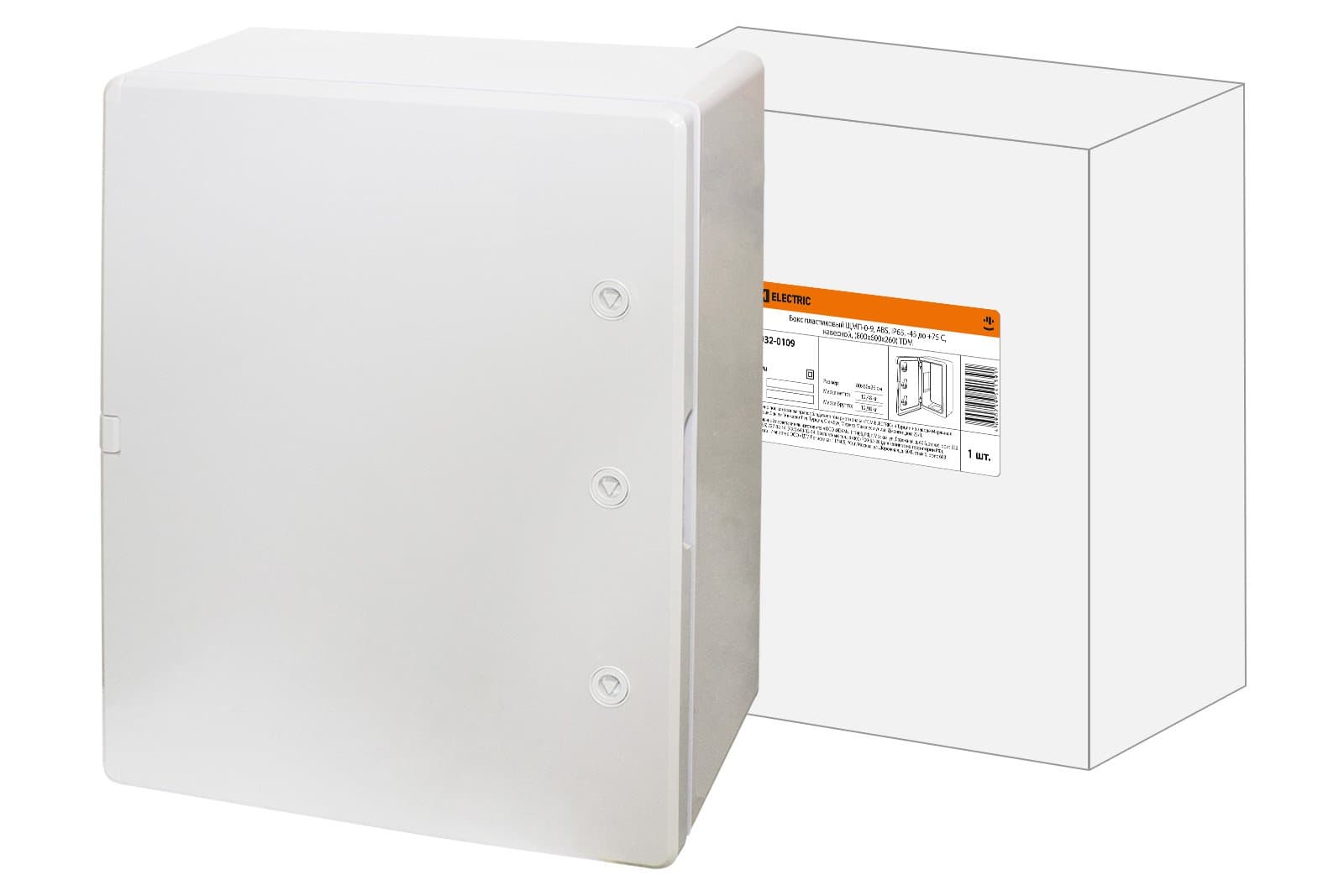 TDM Бокс пластиковый ЩМП-0-9, ABS, IP65, -45 до +75 С, навесной, (800x600x260) SQ0932-0109