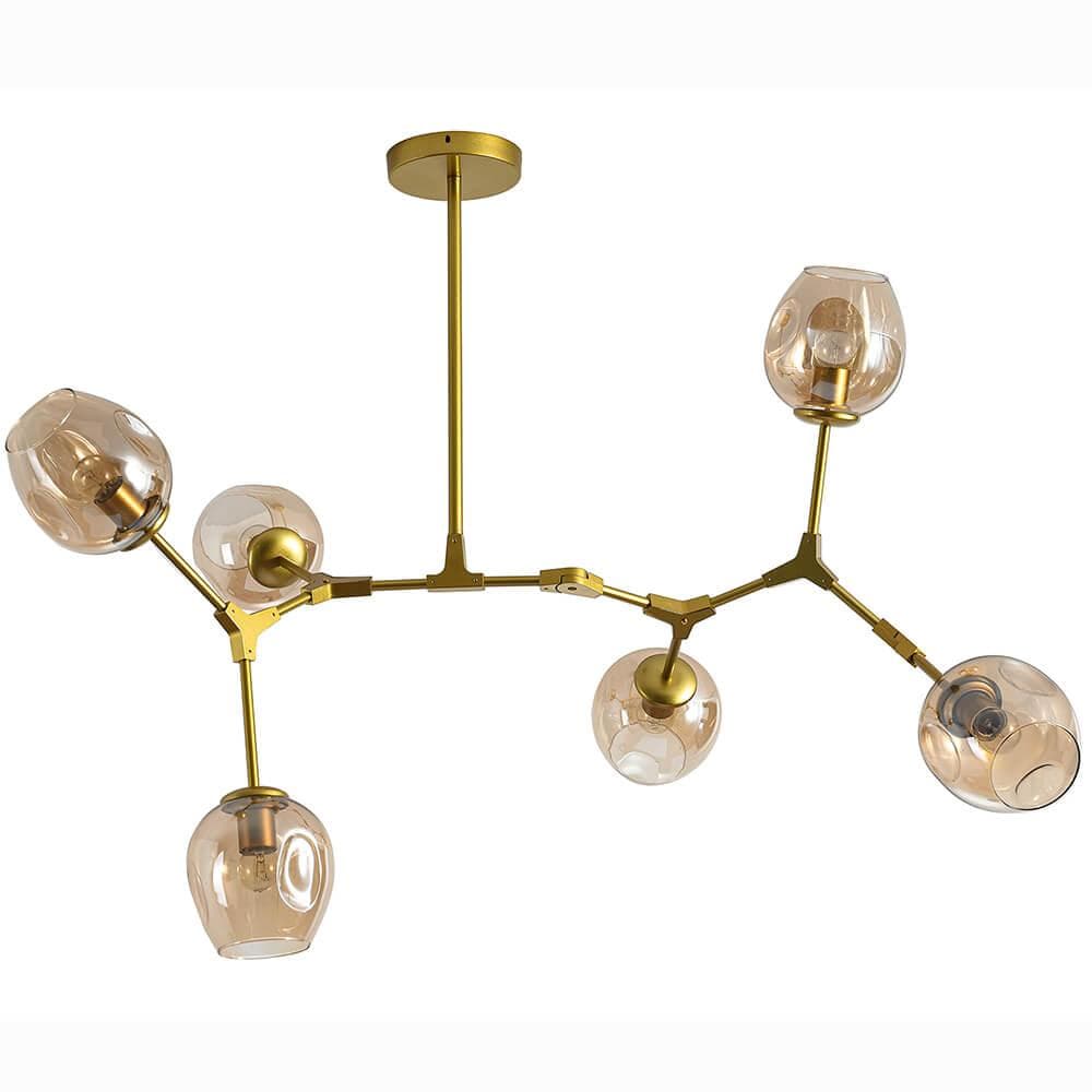 Kink Light 07512-6,33 Люстра Нисса матовое золото w115*80 h45 E27 6*40W — миниатюра 2